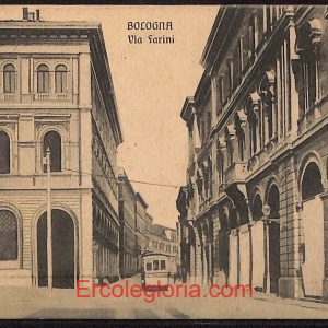 ae2068 - CARTOLINA  D'EPOCA - Bologna Città - Via Farini  1915