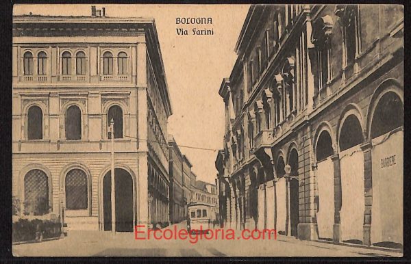 ae2068 - CARTOLINA  D'EPOCA - Bologna Città - Via Farini  1915