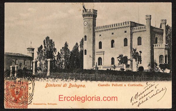 ae2069 - CARTOLINA  D'EPOCA - Bologna Città - Castello Pallotti