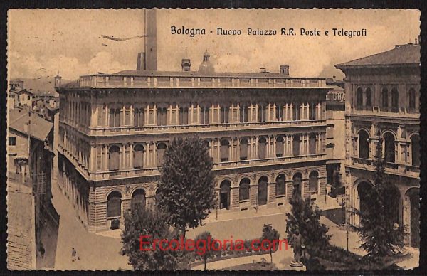 ae2071 - CARTOLINA  D'EPOCA - Bologna Città - Palazzo R.R. Poste e Telegrafi