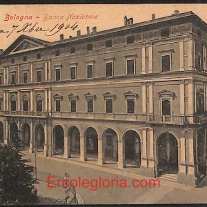 ae2085 - CARTOLINA  D'EPOCA - Bologna Città - Banca Nazionale