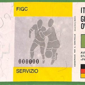 ZA2335 - Vecchio  BIGLIETTO PARTITA  CALCIO - 1986 : Italy vs Germany