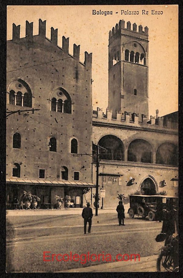 ae2088 - CARTOLINA  D'EPOCA - Bologna Città - Palazzo Re Enzo
