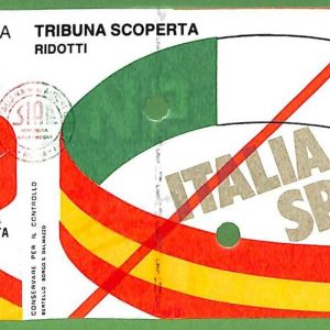 ZA2340 - Vecchio  BIGLIETTO PARTITA  CALCIO - 1986 : Italy vs Spain