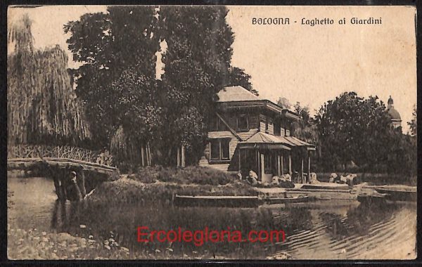 ae2094 - CARTOLINA  D'EPOCA - Bologna Città - Laghetto ai Giardini