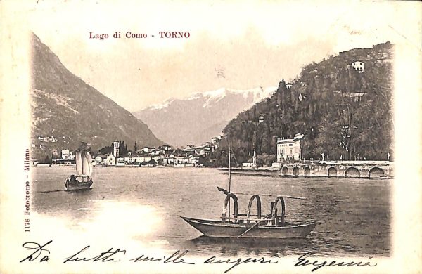 ab6527 - CARTOLINA  D'EPOCA - Como Provincia : TORNO 1903