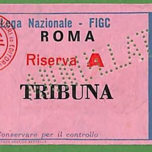 ZA1945 - Vecchio  BIGLIETTO PARTITA  CALCIO - 1974/1975 : Roma