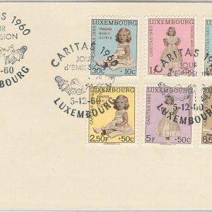 56225 - LUXEMBOURG - POSTAL HISTORY: MICHEL 631/36 FDC COVER 1960 ROYALTY Toys