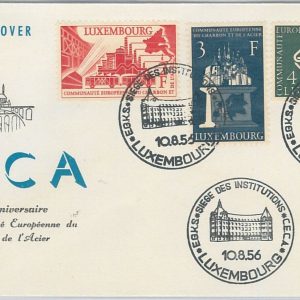 56223 - LUXEMBOURG - POSTAL HISTORY: MICHEL 552 /4  FDC COVER 1956 ARCHITECTURE