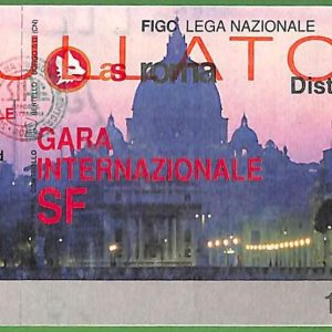 ZA1968 - Vecchio  BIGLIETTO PARTITA  CALCIO - 1992/1993 : Roma