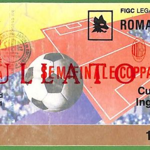 ZA1974 - Vecchio  BIGLIETTO PARTITA  CALCIO - 1992/1993 : Roma vs Milan