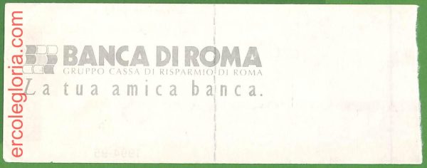 ZA1985 - Vecchio  BIGLIETTO PARTITA  CALCIO - 1994/95 : Roma vs Juventus - immagine 2
