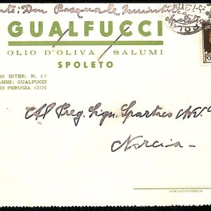 ac2958 - CARTOLINA  D'EPOCA - Perugia Provincia - SPOLETO  1949