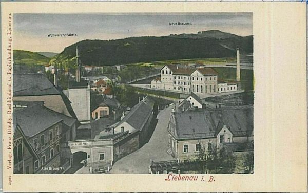 29359  - VINTAGE POSTCARD Ansichtskarten CZECHOSLOVAKIA - Liebenau  Hodkovice