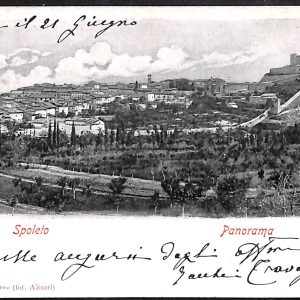 ac2996 - CARTOLINA  D'EPOCA - Perugia Provincia - SPOLETO  1908