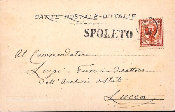 ac2996 - CARTOLINA  D'EPOCA - Perugia Provincia - SPOLETO  1908 - immagine 2