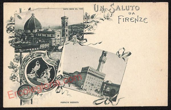 ae7172 - CARTOLINA D'EPOCA - Firenze Città - Piazza della Signoria