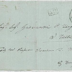 29884 - GREECE -  POSTAL HISTORY : PREFILATELIC COVER to TRIEST 1847