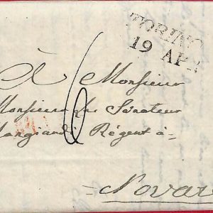 ai5738 - STORIA POSTALE - Busta PREFILATELICA - TORINO  1813