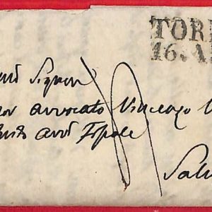 ai5743 - STORIA POSTALE - Busta PREFILATELICA - TORINO  1840