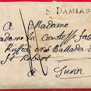 ai5746 - STORIA POSTALE - Busta PREFILATELICA - San Damiano GOVONE Cuneo 18222