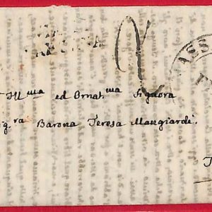 ai5747 - STORIA POSTALE - Busta PREFILATELICA - MASSA CARRARA   1852