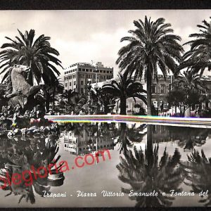 ai9247 - CARTOLINA D'EPOCA - Trapani Città - Fontana del Tritone