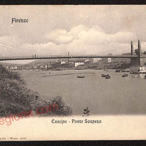 ae6853 - CARTOLINA D'EPOCA - Firenze Città - Ponte Sospeso