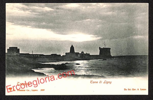 ai9284 - CARTOLINA D'EPOCA - Trapani Città - Torre di Ligny