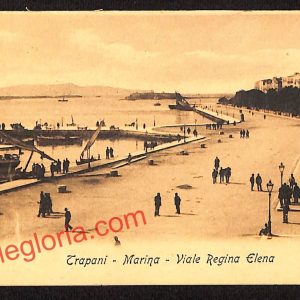 ai9286 - CARTOLINA D'EPOCA - Trapani Città - Viale Regina Elena