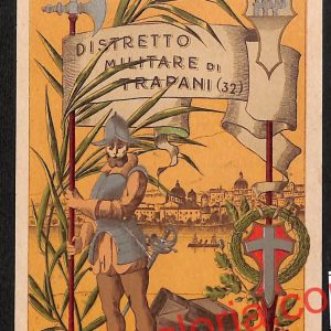 ai9289 - CARTOLINA D'EPOCA - Trapani Città - Distretto Militari di Trapani