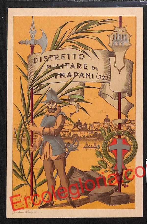 ai9289 - CARTOLINA D'EPOCA - Trapani Città - Distretto Militari di Trapani