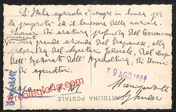 ai9291 - CARTOLINA D'EPOCA - Trapani Città - Vera Foto - immagine 2