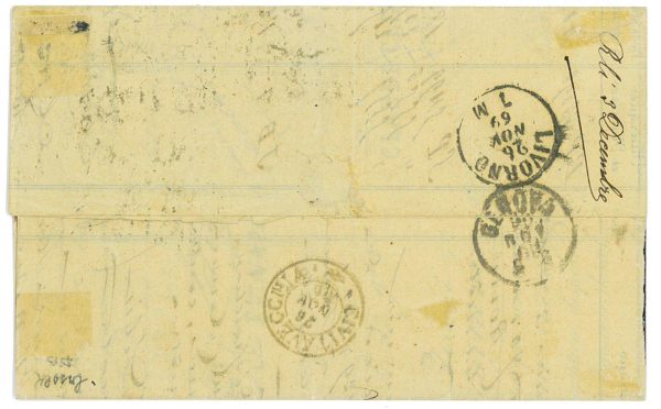 P3222 - FRANCE , 1869 YVERT 28 B AND 29 A (PAIR) NAPOLEON LAUREE FROM MARSEILLE - immagine 2