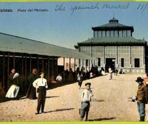 0730 - SPAIN - VINTAGE POSTCARD - Las Palmas - Plaza del Mercado