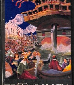 Lib385 - CARTOLINA d'Epoca Illustrata -  FESTA A VENEZIA 1912