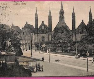 ah6975  - GERMANY - VINTAGE POSTCARD Ansichtskarten - Lubeck - 1914