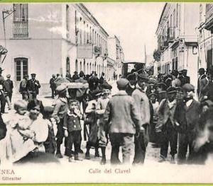 0776 - SPAIN - VINTAGE POSTCARD - La Linea - Calle del Clavel
