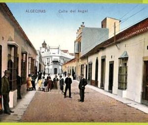 0758 - SPAIN - VINTAGE POSTCARD -  Algeciras - Calle del Angels