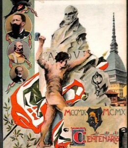 Lib362 - CARTOLINA d'Epoca PUBBLICITARIA llustrata - CENTENARIO CAVOUR Torino
