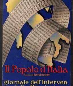 Lib0773 - CARTOLINA d'Epoca PUBBLICITARIA Illustrata -  POPOLO d'ITALIA Giornale