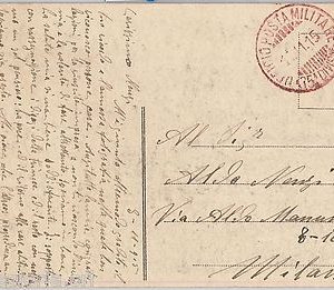 57050 - POSTA MILITARE - STORIA POSTALE - Annullo 35A Divisione ROSSO 1915