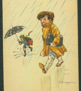 Lib1138  - CARTOLINA d'Epoca - PUBBLICITARIA Illustrata - MUGGIANI Pirelli