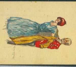 Lib1140  - CARTOLINA d'Epoca - PUBBLICITARIA Illustrata - MUGGIANI Pirelli