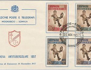 54089 -  SOMALIA Sass 46/47 +  PA 40/41 su BUSTA FDC - MEDICINE Tuberculosis