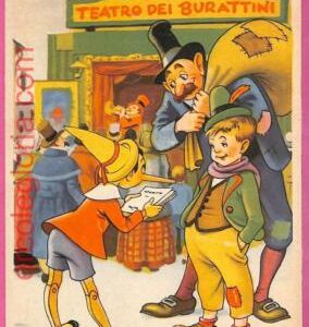 af9403  - VINTAGE POSTCARD - 1940's PINOCCHIO Marionettes LITTERATURE
