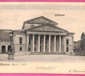 af9422 - GERMANY - VINTAGE POSTCARD Ansichtskarten - 1902 - Munchen THEATRE
