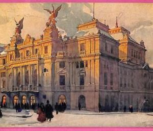 af9423 - Czechoslovakia - VINTAGE POSTCARD Ansichtskarten - PRAHA THEATRE