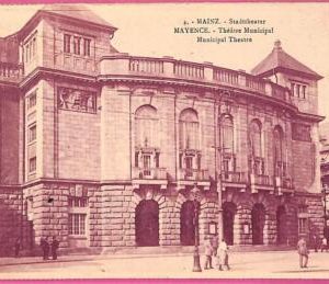 af9420 - GERMANY - VINTAGE POSTCARD Ansichtskarten - MAINZ THEATRE