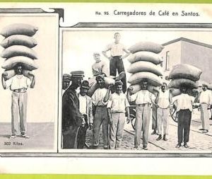 ah0131 - BRAZIL - VINTAGE POSTCARD - Santos   Coffe